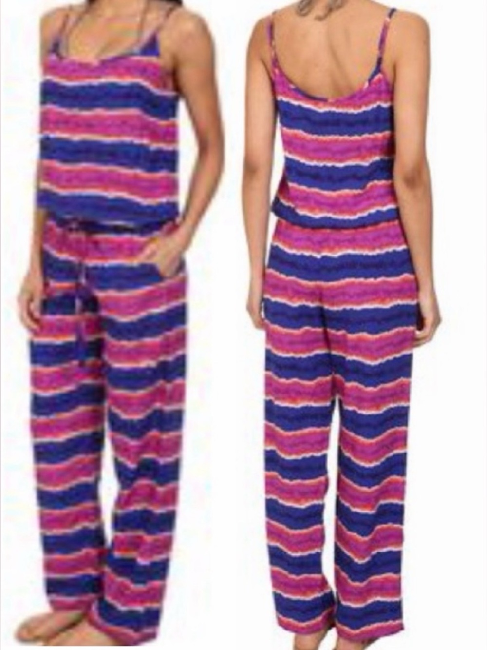 NWT Tommy Bahama Paint Stripe Jumpsuit - Picture 2 of 13
